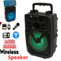 KTS-1352 Bluetooth Speaker Size 3-4 Hours Battery USB, Memory Card, RGB Lights Mobile & Laptop Bluetooth Connectivity 6D Bass Bluetooth 4.2 Wireless Speaker with USB TF Card Jack Subwoofer Extra Bass with Led Light Ultra Loud Stereo Speaker, Fm Radio, Tf. 