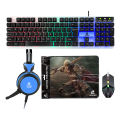 JEOANG JK-988 Pro 4 in 1 Gaming Combo – RGB Keyboard, Mouse, Headset & Mouse Pad. 
