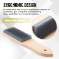 File Card Brush Steel Card File Brush Cleaner Remove Chip Metal Bits Cleaning 8.26 Inch Length, 2 Pieces. 