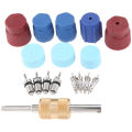 17Pcs Air Conditioning Valve Core Kit Valve Cores Accessories Tool. 