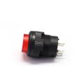 16MM 12V Latching R16 503AD Push Button Switch RED. 