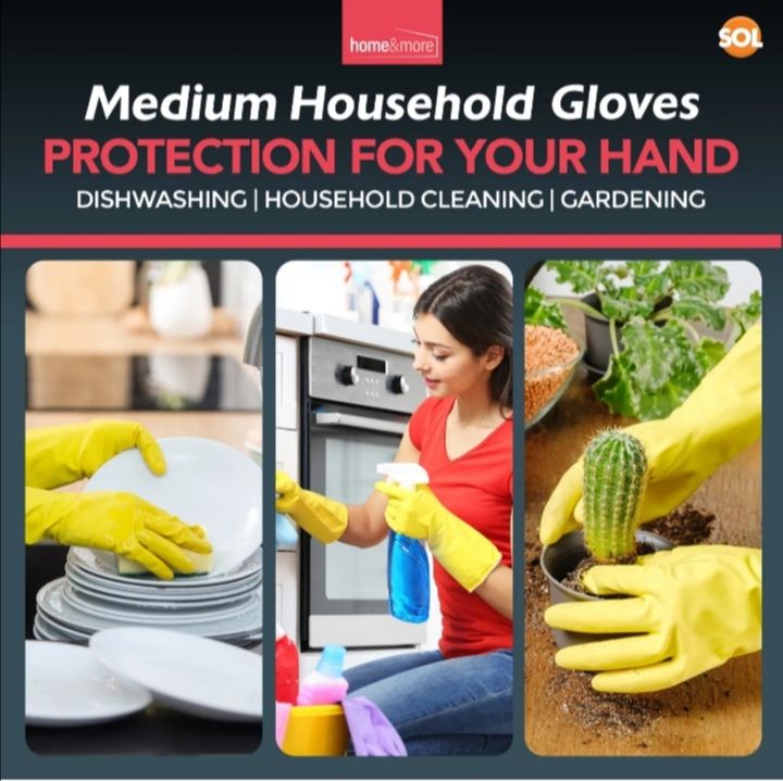 5%20Pair%20Rubber%20Gloves%20Medium%20Household%20Long%20Sleeve%20Washing%20Up%20Kitchen%20Cleaning%20-%20Image%205