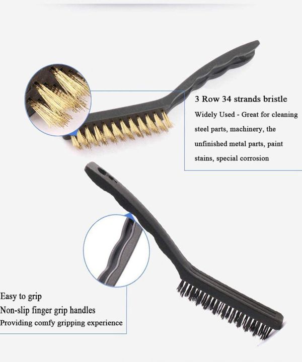 3Pcs%20Large%20Wire%20Brush%20Set%20Nylon%20Brass%20Stainless%20Steel%20Bristles%20Wire%20Scratch%20Brush%20Cleaning%20Rust%20Dust%20Paint%20Welding%20Slag%20Heavy%20and%20Light%20Household%20Cleaning%20Tool%20Kit%20Mini%20Wire%20Brush%20Set%20-%20Image%203
