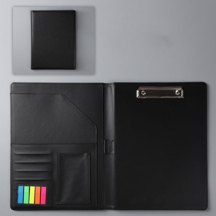 Binder Business Manager Document Pads Office File Folder A4 PU Leather ...