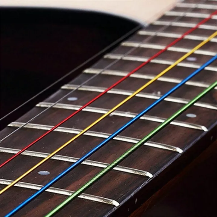 Colorful%20Rainbow%20Guitar%20Strings%20E-A%20(1%20Set%206pcs)%20for%20Acoustic%20Folk%20Guitar%20Classic%20Guitar%20Multi%20Color%20Guitar%20Strings%20/%20Wire%20Set%20-%20Image%204