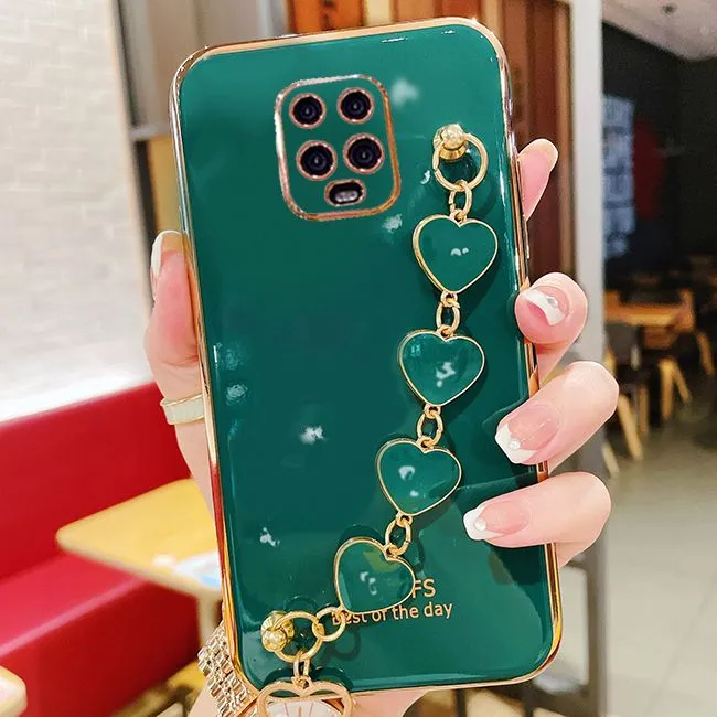 LECOMES%20for%20Xiaomi%20Redmi%20Note%209%20Pro%20Back%20Cover%20with%20Love%20Heart%20Bracelet%20Chain%20Luxury%206D%20Plating%20Shiny%20Soft%20Silicone%20Mobile%20Phone%20Case%20Pouch%20Girls%20-%20Image%205