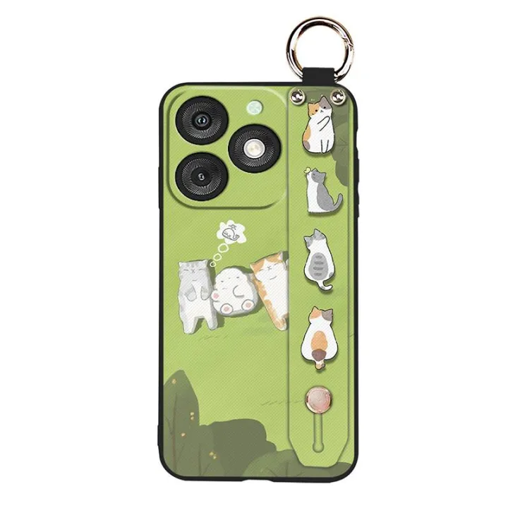 Anti-dust%20Cartoon%20Phone%20Case%20For%20Itel%20A50/A667L%20Durable%20Shockproof%20Silicone%20Back%20Cover%20Wrist%20Strap%20Cute%20Fashion%20Design%20-%20Image%205