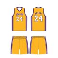 Factory wholesale lakers kb jersey basketball suit heat game training camp team summer sports suit. 