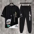 13 Junior and Senior High School Students Short Sleeve T T-shirt 12-15 Year-Old Boy Handsome Summer Clothes 14 Teenagers Teen Men's Clothing Suit 16. 