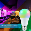 RGB 16 Color Changing Remote Controlled LED Light Bulb 9W E27. 