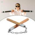Martial Arts Nunchakus Kung Fu Trainer Nunchuck with Steel Chain for Fitness Taekwondo. 