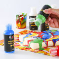 H&B 6 Colors Fabric Paint Set Kit 60ml Each Bottle Textile Paint for Canvas Ceramic Art & DIY Projects Graffiti Liquid Fluid Painting Home Decoration. 