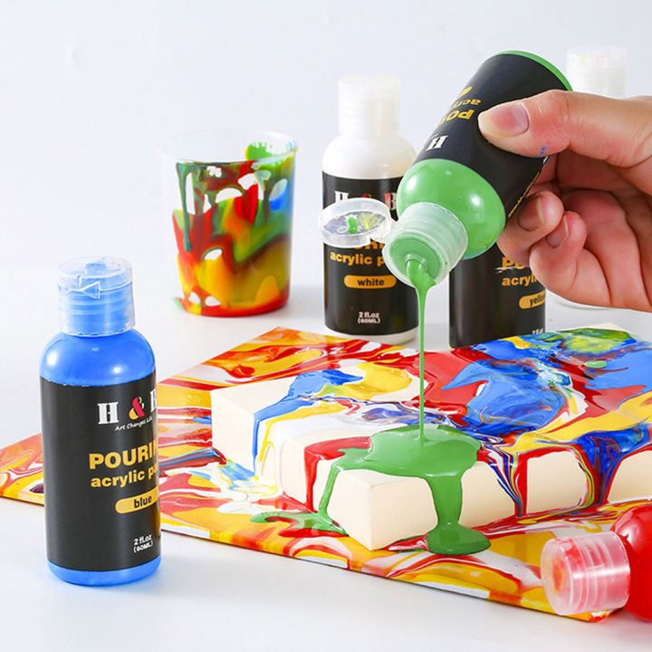 H&B%206%20Colors%20Fabric%20Paint%20Set%20Kit%2060ml%20Each%20Bottle%20Textile%20Paint%20for%20Canvas%20Ceramic%20Art%20&%20DIY%20Projects%20Graffiti%20Liquid%20Fluid%20Painting%20Home%20Decoration%20-%20Image%209