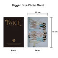 5 Pcs TWICE 15cm x 10cm Big Size Photo Cards Double Side Printed | TWICE Album Poster Gift. 