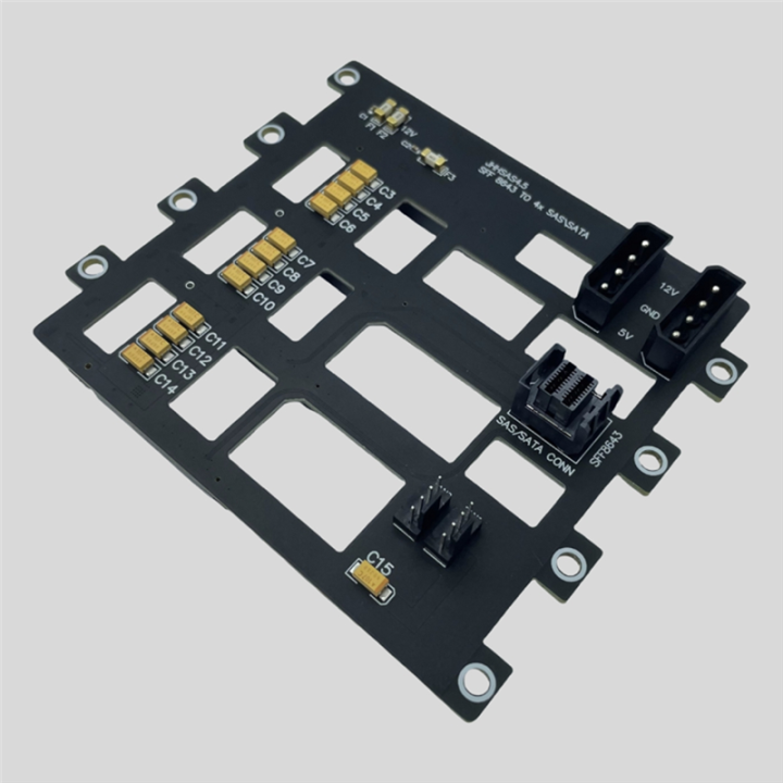 Hard Disk Backplane SFF8643 to 4-Bay Hard Drive Backplane for Nas ...