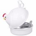 Spreeshop Kitchen Microwave Eggs Steamer Chicken Shaped 4 Egg Boiler Novelty Cooking Appliances Household Egg Tool. 