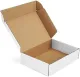 Laptop Shipping-Boxes-15x10x3 Inches: 5 Pack-Cardboard-Boxes-for-Packaging, White-Shipping-Boxes-for-Packing-Small-Business, Corrugated Box Mailers for Book Shoes Gift Mailing. 