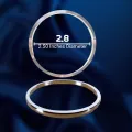 None Fade 2.50 Inches Diameters 2.8 Size Stainless Steel Simple & Trendy Men's Fashion Wrist Bangles For Boys Lovers Jewelry Gift. 