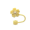 【Bestseller Alert】 Flower Straw Cover Caps Straw Tips Lid 10mm Reusable Dust-Proof Straw Topper For Stanleys Cup Party Decor. 
