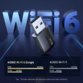 UGREEN AX900 WiFi Adapter, USB WiFi 6 Dongle Wireless Dual Band 5GHz/2.4GHz Network Adapter for Desktop Laptop, Bulit-in Driver Only for Windows 10/11. 