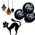 10 Pcs Halloween Pumpkin Latex Balloon 12 Inch  Party Balloons Black Orange Kids Toys. 
