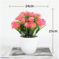 Outdoor New Small Chrysanthemum Tree In Pot Home Decor Bonsai Artificial Flowers Artificial Faux Plants Plastic Fake Plants. 