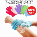 Masox Store Spa Massage Body Scrubber Cleaner/Nylon Exfoliating Multi-Purpose Gloves MainBasics Deep Cleansing Exfoliating Bath Gloves - Heavy-Textured Nylon Shower Scrub for Dead Skin Removal - Machine Washable with Hanging Loop 1pc. 