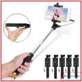 Extendable Selfie Stick Monopod for Android IOS 3.5mm Handheld Camera Fold Holder Mini Palo Selfie Tripod 18cm-78cm. 