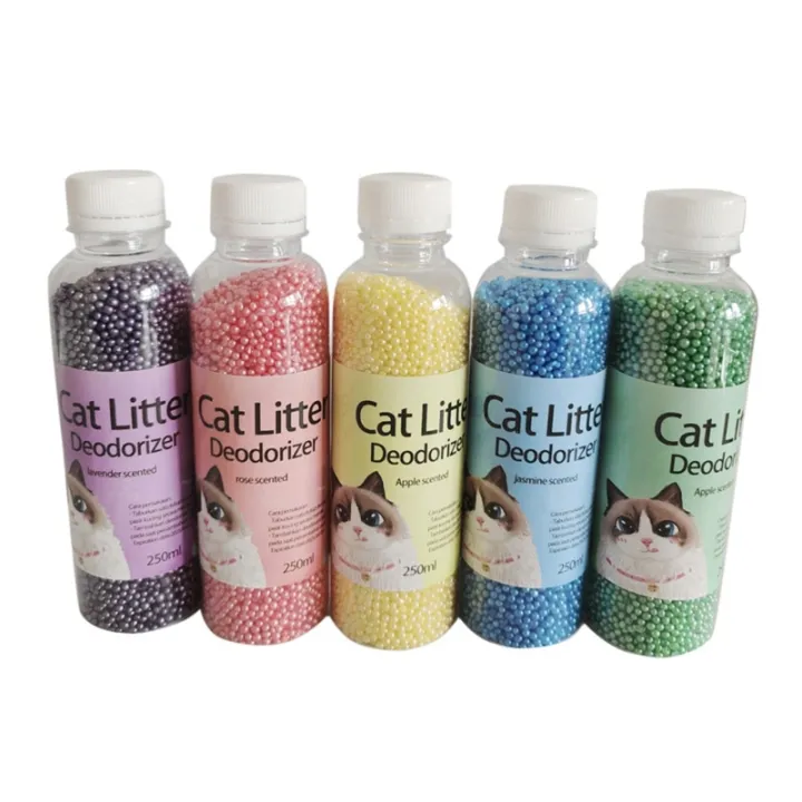 Cat Litter Deodorizer Litter Box Odor Eliminator Beads Refresh Active Carbon Natural-Extract Deodorant for Home 8 Ounces