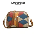 MATEYOYO Women's Bag Shoulder Bag Cross-body Bag Messenger Bag Bohemian Style Bag Contrast Design Large Capacity Adjustable Shoulder Straps Dual Zipper Design Inner Pocket. 