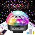 Disco Ball Lights, 9 Color LED Stage Light Crystal Magic Ball Lamp Rotating Party Light. 