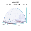 Full Cover Double Door Mosquito Net Foldable Self Standing Kelambu Nyamuk 2 Pintu Suitable for King Queen and Single Size Bed Bed Frame. 