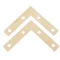 20 pcs 51mm Flat Corner Right 90º Angle Bracket Repair Plate Fixing Brace. 