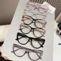 Fashion frames eye eyeglasses vision HD lens Trendy design Myopia glasses -4.0 diopters Minus lenses Anti-blue light glasses. 