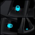 4Pcs Universal Luminous Car Logo Tire Valve Caps Wheel Hub Glow Dustproof Waterproof Stem Cover Decoration. 