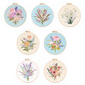 Poplikdfr Full Range Embroidery Kit, Flower Pattern Embroidery For Starter, Bouquet Embroidery Kit With Full Tools Materials Instructions For Beginners DIY Arts Crafts. 