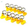 10 Piece 13-19mm Key-Type Adjust Stainless Steel Hose Clamp Worm Gear Clamps. 