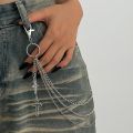New Punk Star Pendant Pant Chain Metal Multilayer Waist Keychain Hip Hop Casual Jeans Chain Women Man Gifts. 