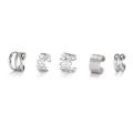 5Pcs/Set Of Simple Personality Ear Cuff Alloy Jewelry Classic Ear Accessories For Women Daily Party Wear. 