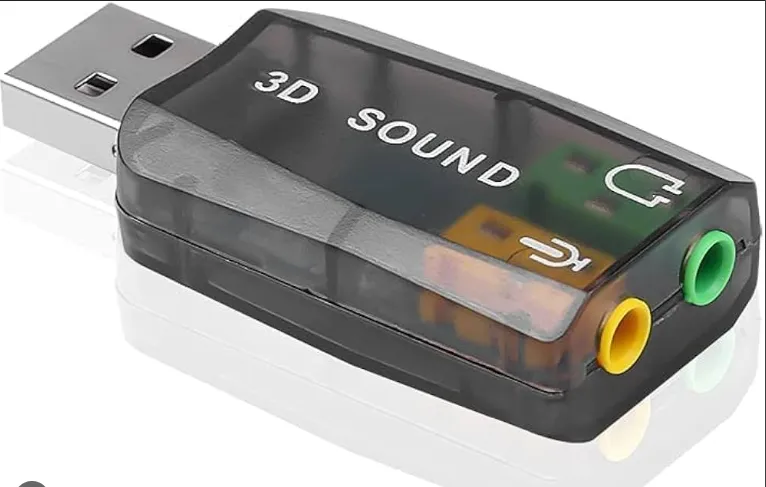 Compact USB Sound Card Adapter