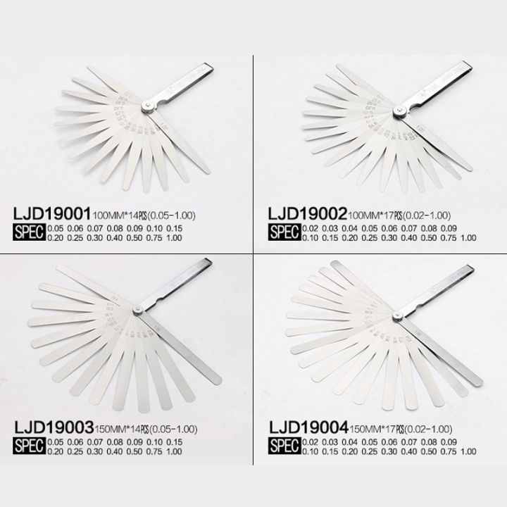 LIJIAN%2014/17%20Blades%200.02-1mm%20Filler%20Feeler%20Plug%20Gap%20Metric%20Gauge%20Measuring%20Gauging%20Tool%20Caliper%20-%20Image%207