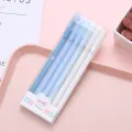 6Pcs/Set Cute Morandi Gel Pen Set Student Penel Pen Retro 0.5mm Black Signature Pen Solid Color School Office Supply Stationery. 