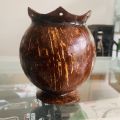 Coconut Shell Flower Vas High Quality Natural Handmade Product Polkatu Mal Pochchiya පොල්කටු මල් පෝච්චිය. 