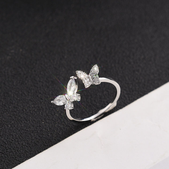 Shiny%20Cute%20Crystal%20Butterfly%20Zircon%20Rings%20For%20Women%20Girls%20Korean%20Minimalist%20Wedding%20Ring%20Adjustable%20Silver%20Color%20Ring%20Jewelry%20-%20Image%205