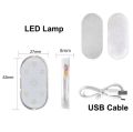 New Car LED Touch Lights Wireless Interior Light Magnetic Auto Door Light Roof Ceiling Lamp Reading Lamp USB Rechargeable 5V. 