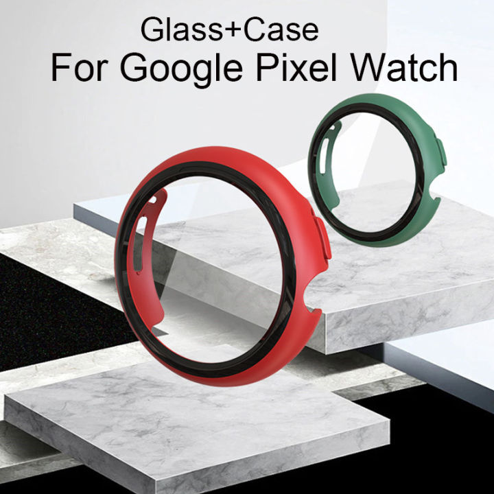 Tempered%20Glass+Case%20For%20Google%20Pixel%20Watch%202%20Screen%20Protector%20Glass%20Cover%202%20in%201%20Bumper%20For%20Google%20Pixel%20Watch%20Protective%20Cover%20-%20Image%202