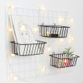 1pc Home Wall Decoration Grid Storage Rack Hanging Basket Shelf Holder Display Art Organizer Decor Big Deal Fast. 