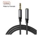 toocki 3.5 Audio Extension Cable Jack 3.5mm Male to Female Car Audio Aux Cable 4-pole Microphone support Headphones Phone Speaker Extender. 