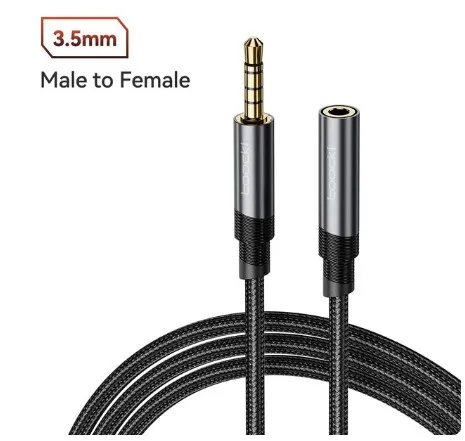 toocki%203.5%20Audio%20Extension%20Cable%20Jack%203.5mm%20Male%20to%20Female%20Car%20Audio%20Aux%20Cable%204-pole%20Microphone%20support%20Headphones%20Phone%20Speaker%20Extender%20-%20Image%204