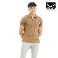 Moose Men’s Accented Polo T-Shirts. 